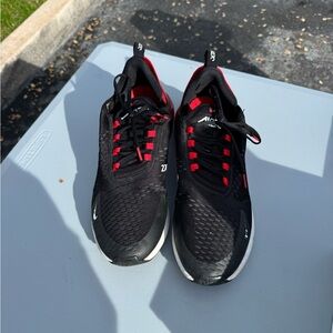 Nike Black and Red Running Shoes